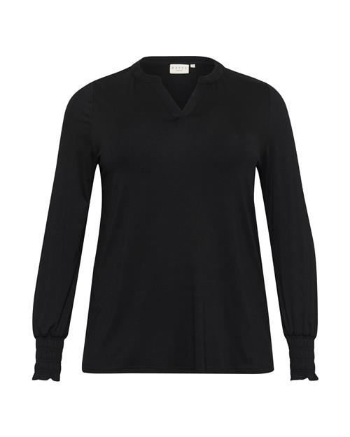 Se KAFFE CURVE Bluse 'Charlotta'  sort ved About You