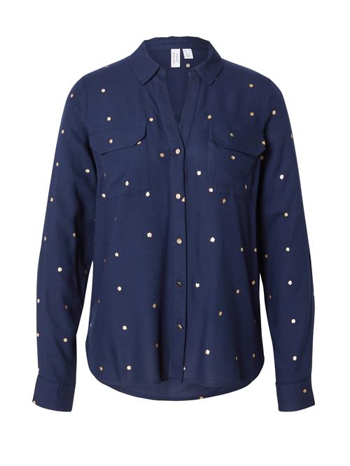 VERO MODA Bluse  navy / guld