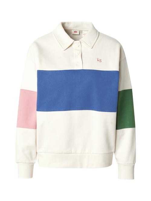 LEVI'S ® Sweatshirt 'POPOVER'  ecru / mørkeblå / grøn / gammelrosa