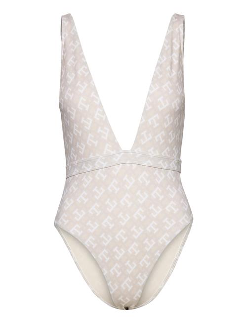 Tommy Hilfiger Plunge Piece Print Tommy Hilfiger White