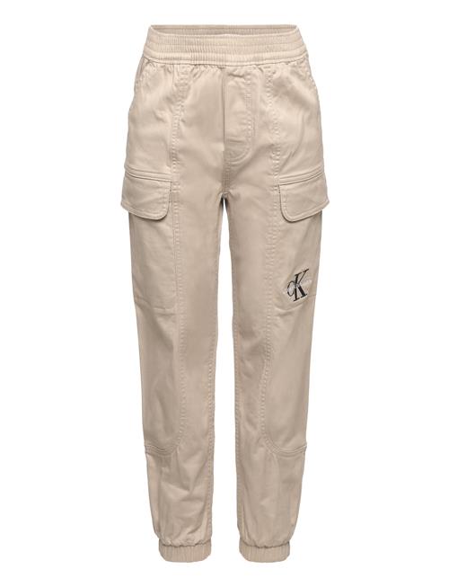 Sateen Cargo Pants Calvin Klein Cream