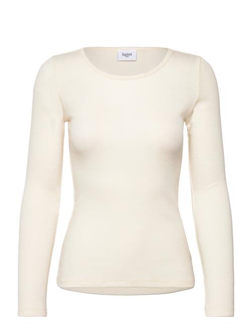 Garimasz Wool Ls Blouse Saint Tropez Beige