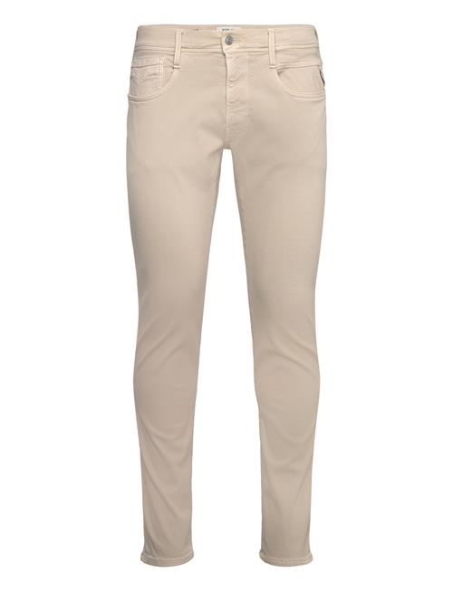 Anbass Trousers Slim Hyperflex Colour Xlite Replay Beige