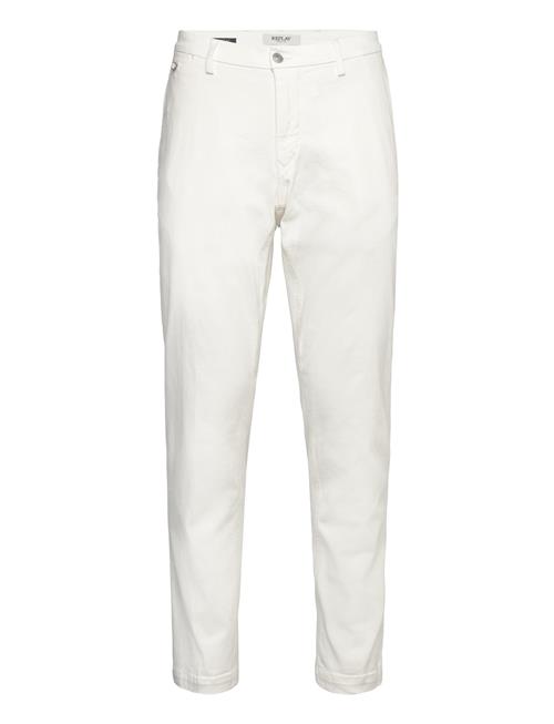 Replay Benni Trousers Regular Hyperchino Color Xlite Replay White