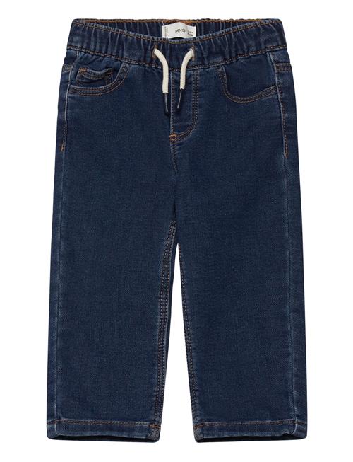 Drawstring Waist Jeans Mango Blue