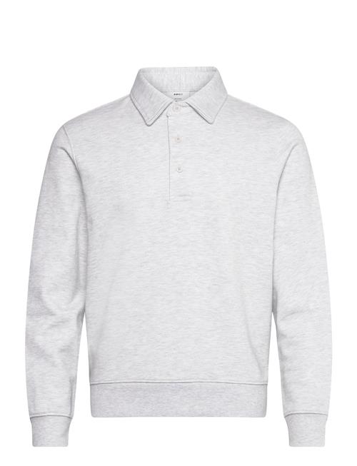 Mango 100 Cotton Polo Sweatshirt Mango Grey