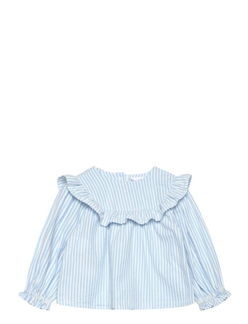 Mango Striped Blouse Mango Blue