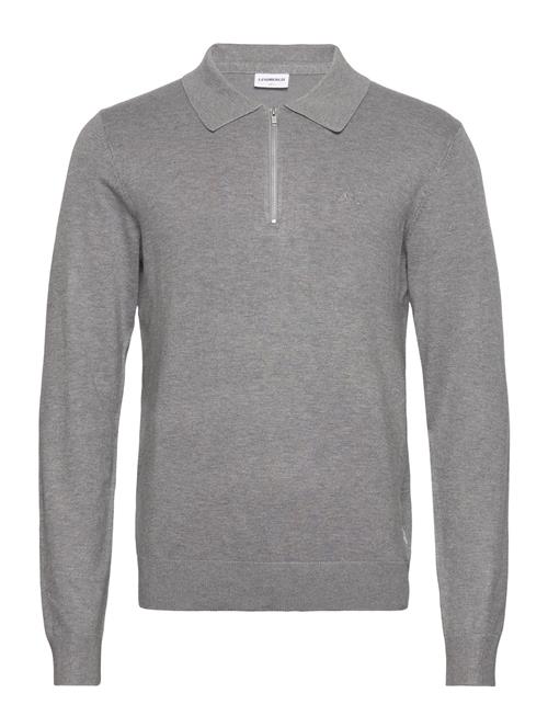 Ecovero L/S Zip Polo Lindbergh Grey