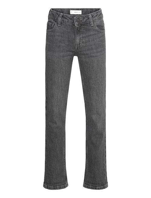 Mango Straight Jeans With Turn-Up Mango Grey