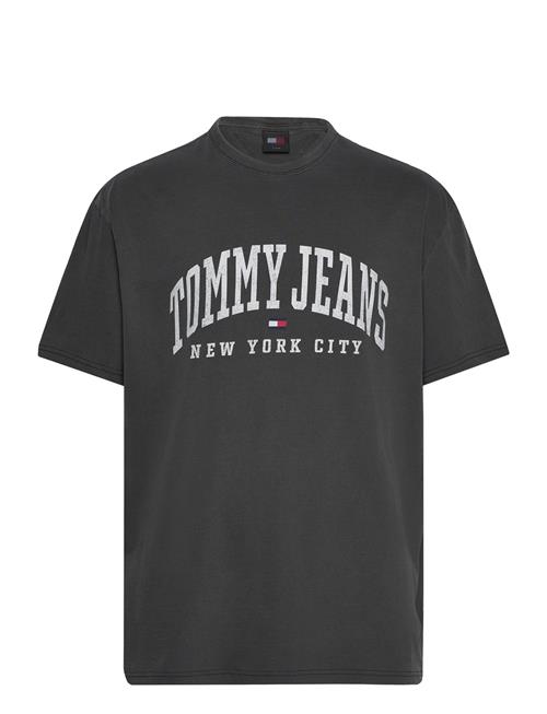 Tjm Reg Arc Varsity Washed Tee Tommy Jeans Black