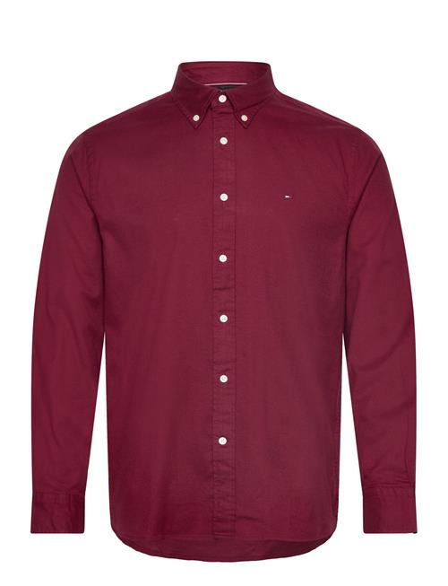 Flex Brushed Solid Rf Shirt Tommy Hilfiger Burgundy