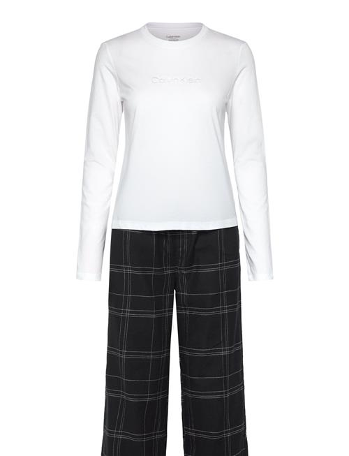 Calvin Klein L/S Tee & Pant Sleep Set Calvin Klein White