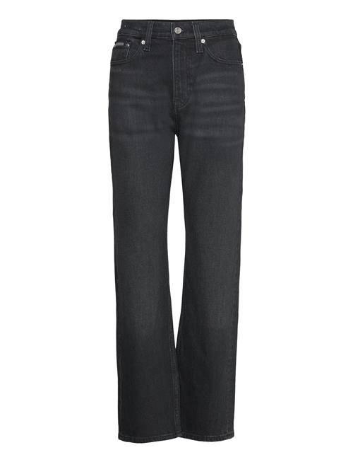 Calvin Klein Jeans High Rise Straight Calvin Klein Jeans Black