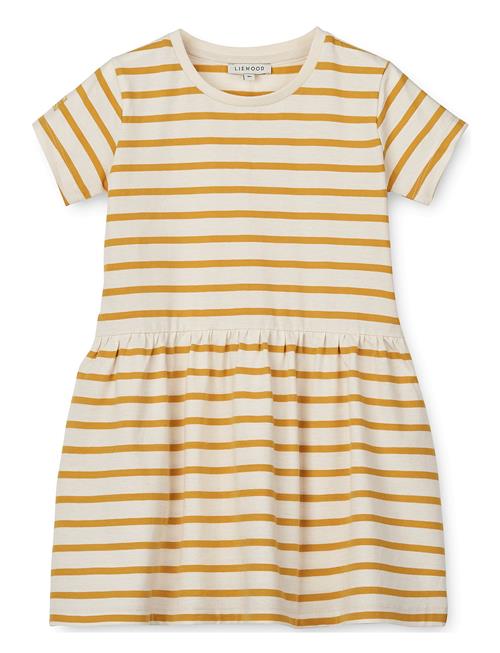 Lima Stripe Shortsleeve Dress Liewood Cream