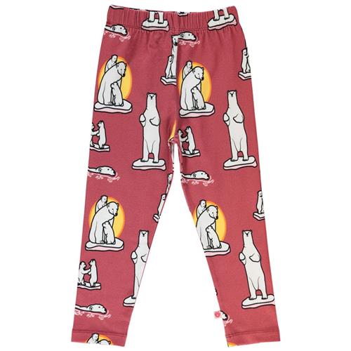 Småfolk Polar Bears Leggins Baroque Rose 3-4 Y  Lyserød  3-4 år  kvinde