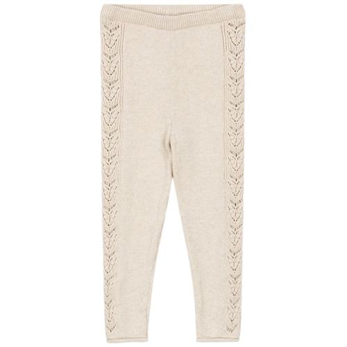 Se Konges Sløjd Cabby Knit Pants Off White Melange 4 Y  Hvid  4 år  kvinde ved Babyshop