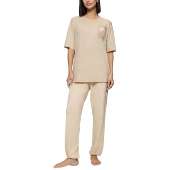 Triumph Endless Comfort Long Sleeve Pyjama Creme 38 Dame