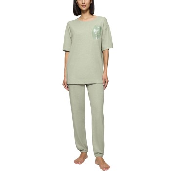 Triumph Endless Comfort Long Sleeve Pyjama Lysegrøn 42 Dame