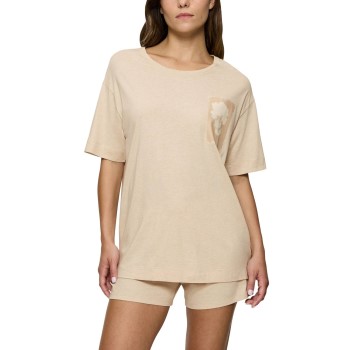 Triumph Endless Comfort Short Sleeve Pyjama Creme 40 Dame