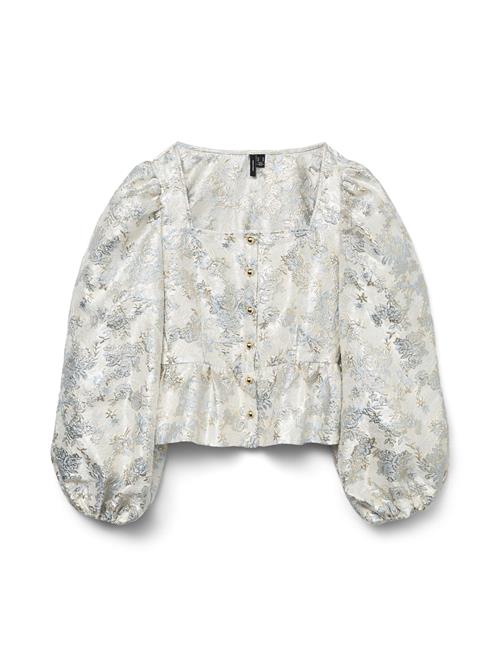 VERO MODA Bluse 'VMSally'  lyseblå / guld / sølv