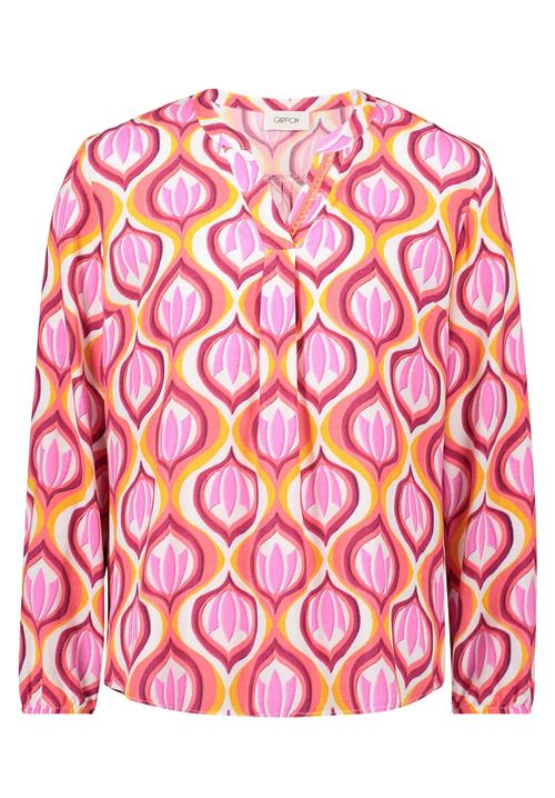 Cartoon Bluse  orange / lyserød / mørk pink / hvid