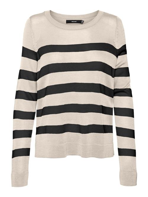 VERO MODA Pullover 'VMNOVA'  creme / sort