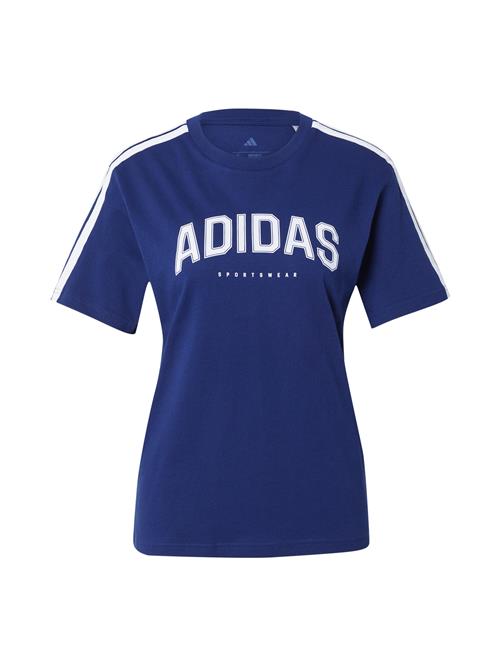 Se ADIDAS SPORTSWEAR Funktionsbluse  mørkeblå / hvid ved About You