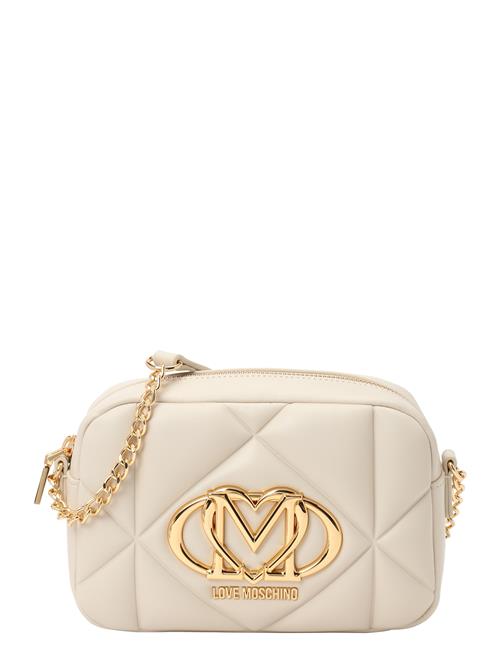 Love Moschino Skuldertaske 'Embossed Q'  elfenben / guld