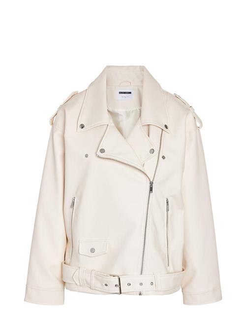 Nmpaulina Over Biker Jacket Noos NOISY MAY Cream