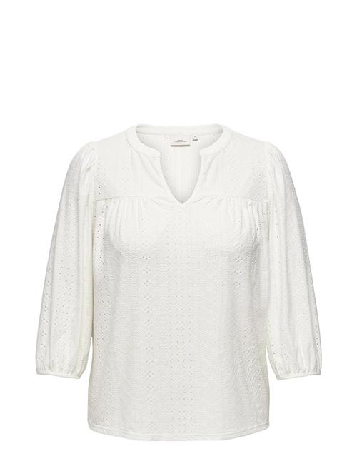 Carsandra 3/4 Split Top Jrs ONLY Carmakoma White