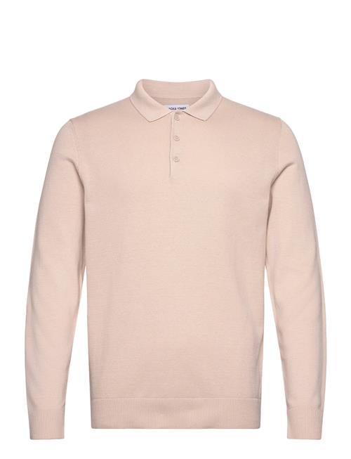 Jack & Jones Jjfred Knit Ls Polo Aw24 Jack & J S Pink