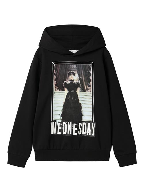 NAME IT Sweatshirt 'Jida Wednesday'  lysebrun / pastelgrøn / sort / offwhite