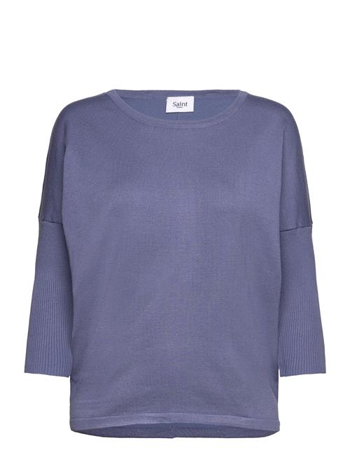 A2561, Milasz R-Neck Pullover Saint Tropez Blue