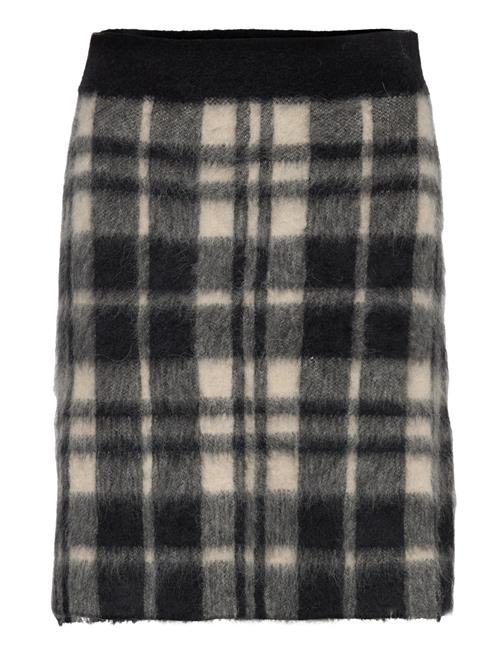 Polo Ralph Lauren Plaid Alpaca-Blend Miniskirt Polo Ralph Lauren Black