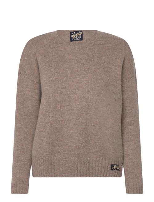 Essential Crew Neck Jumper Superdry Brown