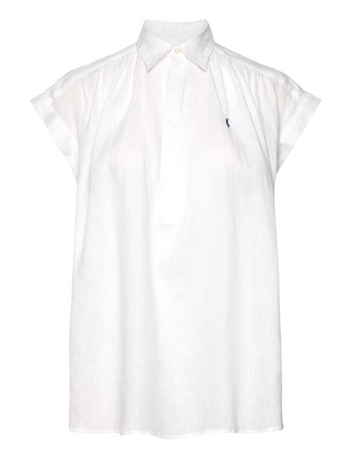 Linen Popover Shirt Polo Ralph Lauren White