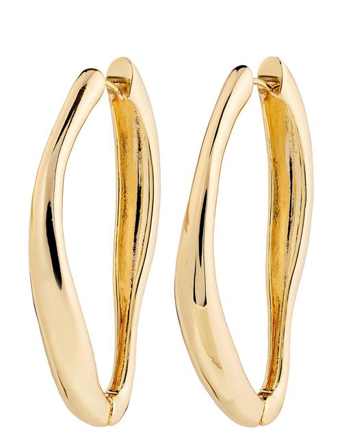 Dune Recycled Hoop Earrings Pilgrim Gold