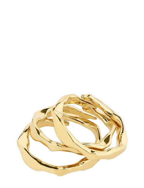 Pilgrim Wyatt Recycled Rings, 3 In A Set Pilgrim Gold