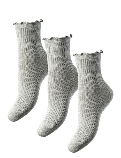 Pieces Pcafia 3-Pack Socks Pieces Grey