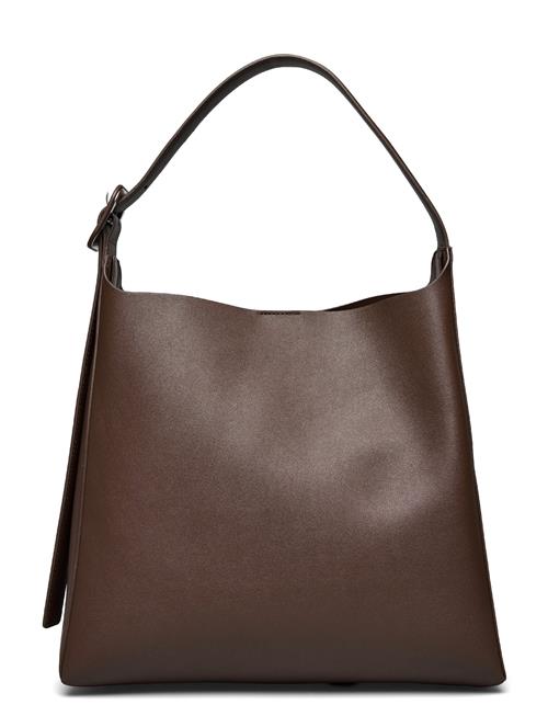 Mango Shopper Bag With Buckle Mango Brown