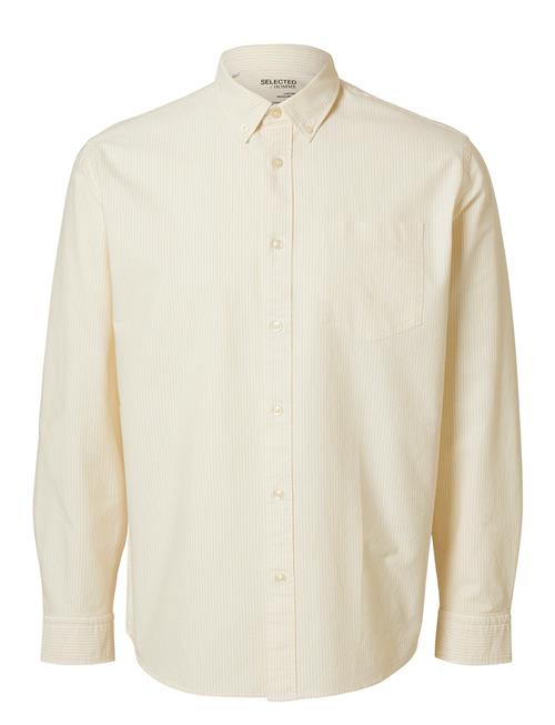 Se Slhregrick-Ox Flex Shirt Ls S Selected Homme Cream ved Booztlet