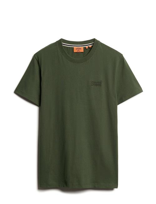 Essential Logo Emb Tee Superdry Khaki