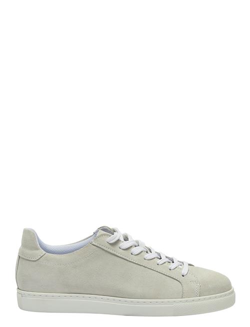 Slhevan Suede Trainer B Selected Homme Cream