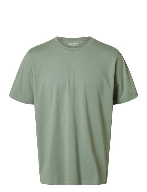 Selected Homme Slhaspen Ss O-Neck Tee Noos Selected Homme Green