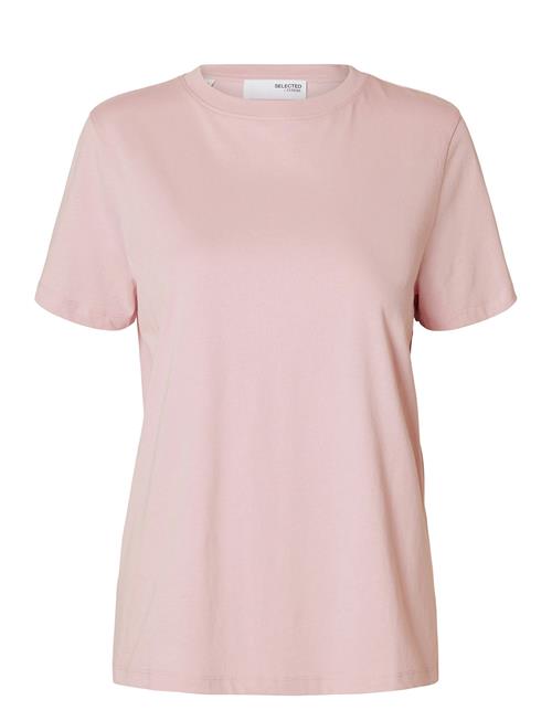 Selected Femme Slfmyessential Ss O-Neck Tee Noos Selected Femme Pink