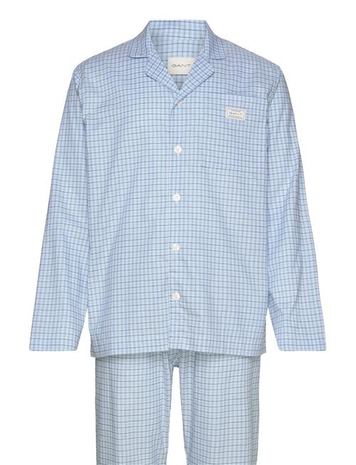 Check Pajama Set Shirt And Pants GANT Blue