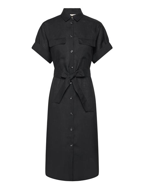 Balmuir Sahara Linen Shirt Dress Balmuir Black