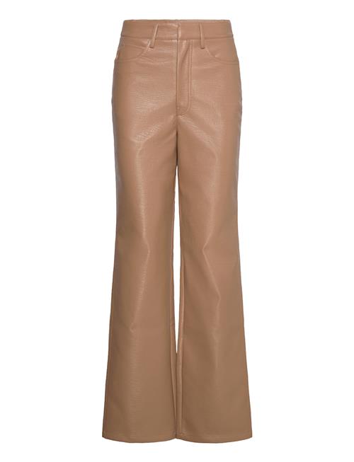 ROTATE Birger Christensen Textured Straight Pants ROTATE Birger Christensen Beige