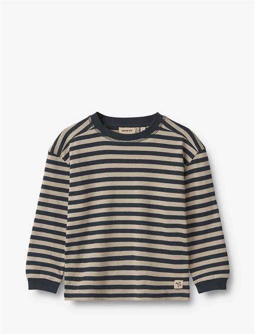 Wheat T-Shirt L/S Frans Wheat Navy