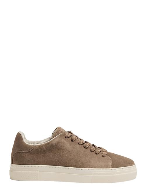 Slhdavid Chunky Suede Sneaker Noos Selected Beige